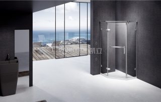 衛(wèi)浴間裝修，利用角落空間布置淋浴房